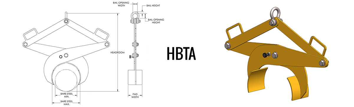HBTA - Bar Tong Adjustable Dimensions