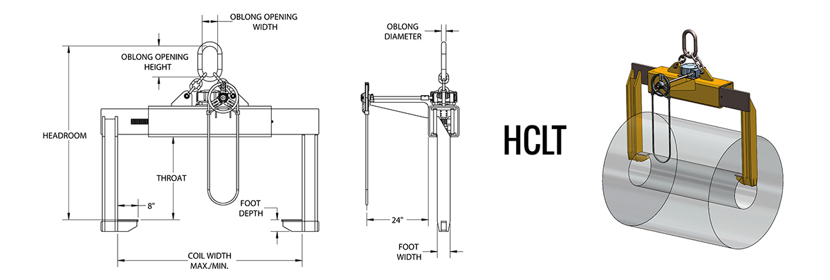 HCLT - Telescopic 2-Sided Coil Lifter