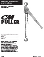 CM 640 Puller Lever Hoist Manual
