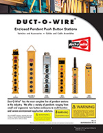 Complete Duct-O-Wire Push Button Pendant Catalog