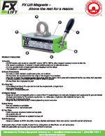 Mag-Mate FX Permanent Lifting Magnet Diagram