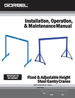 Gorbel Gantry Crane Manual