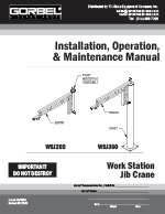 Gorbel Work Station Jib Crane Manual