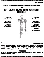 IR Liftchain Air Hoist Manual