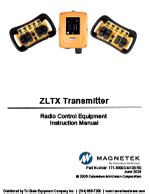 Magnetek ZLTX Radio Remote Instruction Manual