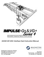 Magnetek Impulse G+/VG+ Series 4 VFD Interface Card Manual