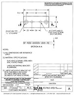 SUSPA Movotec CB Cylinders Large Mounting Bracket Drawing