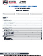 Walker CER Electromagnetic Lifters Manual