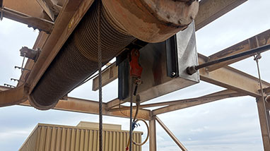 Hoist Wire Rope With Termination Point On P&H Hoist