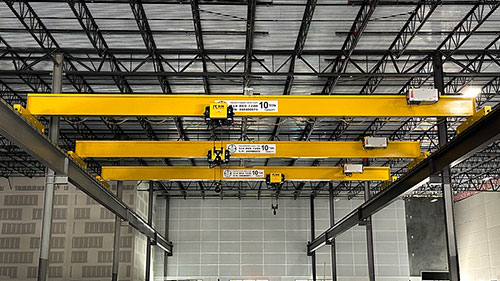 3 Single Girder Bridge Cranes with R&M Hoists