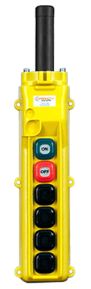 Conductix, 80 Series 6-Button Pendant, All Three Speed With Maintained On/Off, Part No XA-34231