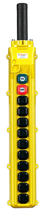Conductix, 80 Series 12-Button Pendant, All Two Speed with Momentary On/Off, Part No XA-34255