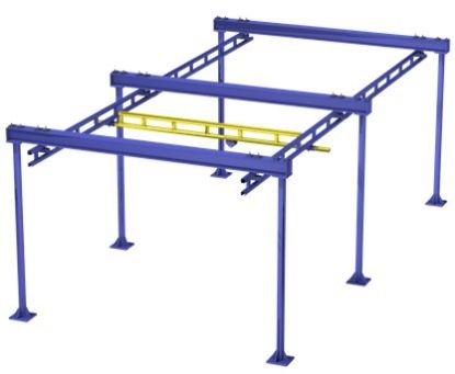 Gorbel Free Standing Work Station Bridge Crane